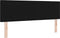 vidaXL - Hoofdbord - Met - Knopen - Tufted - Zwart - 140 - cm - Stof