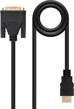 Nanocable 10.15.0502 - HDMI naar DVI Kabel - 1,8 m - Zwart