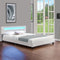 Juskys Paris - Gestoffeerd Bed - LED Verlichting - Wit - 180 x 200 cm