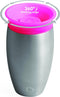 Munchkin Stainless Steel Miracle 360° Sippy Cup - Antilekbeker - 100% waterdicht - Fel Roze