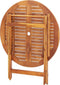 vidaXL - Tuintafel - inklapbaar - 90x75 - cm - massief - acaciahout