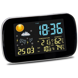 Infinity Goods Weerstation - Weersverwachting - Hygrometer - Binnen en Buiten - Temperatuur - Luchtvochtigheid - Duidelijk Display