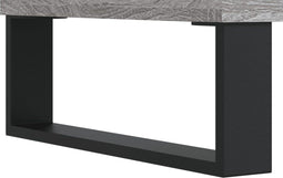 vidaXL - Salontafel - 102x50x40 - cm - bewerkt - hout - grijs - sonoma - eikenkleurig