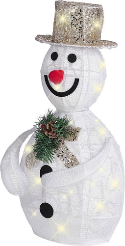 Beliani KUMPU - Kerstdecoratie - Wit - Katoen