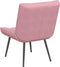 vidaXL - Relaxstoel - 64x74x84 - cm - fluweel - roze