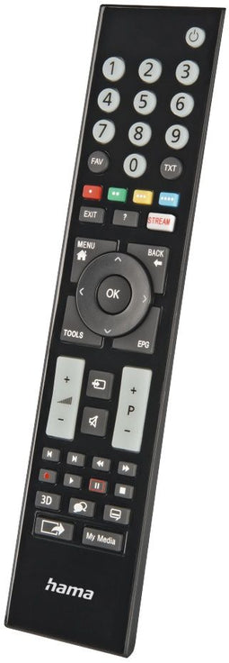 Hama 00221065 - Universele infrarood afstandsbediening voor Grundig TV - Lerende functie - Lichtgevende knoppen