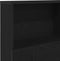 vidaXL - Hoofdbord - Kast - in - Zwart - Eiken - - - 160x19x103,5 - cm - Gemaakt - van - Gerecycled - Hout