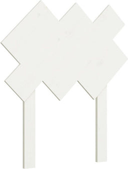 vidaXL - Hoofdbord - 72,5x3x81 - cm - massief - grenenhout - wit