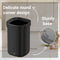 DESQ® Prullenbak 20 liter - Onzichtbare afvalzak bevestigingsring - Papierbak - Kantoor prullenbak - Metaal - Dutch Design - Zwart