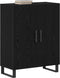 vidaXL - Sideboard - Zwart - Eiken - 69,5x34x90 - cm - Gefabriceerd - Hout