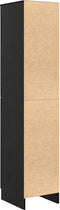 vidaXL - Hoge - Kast - in - Zwart - Eiken - 35x39x168 - cm - Gelaagd - Hout