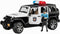 Bruder 02526 Jeep Wrangler Unlimited Rubicon Politieauto met Licht en Geluid 1:16