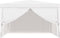 vidaXL - Partytent - met - 4 - mesh - zijwanden - 4x4 - m - wit