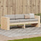 vidaXL - Tuinbank - 3-zits - 189x60x62 - cm - massief - grenenhout