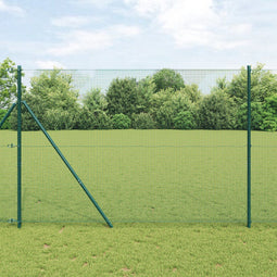 vidaXL - Gelaste - Draadomheining - Groen - 1.5x10 - m - Staal