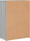 vidaXL - Dressoir - 60x30x84 - cm - bewerkt - hout - grijs - sonoma - eikenkleurig