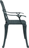 vidaXL - Tuinstoelen - 2 - st - gietaluminium - groen