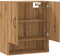 vidaXL - Wandkast - 60x31x70 - cm - bewerkt - hout - artisanaal - eikenkleur