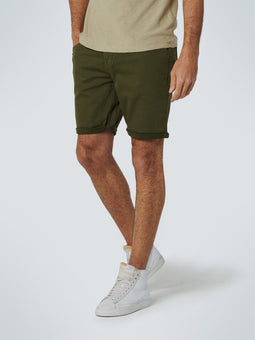 No Excess - Denim Short - 5-pocket styling met stretch - Donker Groen