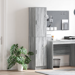 vidaXL - Hoge - Kast - Grijs - Sonoma - 35x39x168 - cm - Gelaagd - Hout