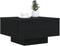 vidaXL - Salontafel - met - LED-lampen - Zwart - Eiken - 55x55x31 - cm