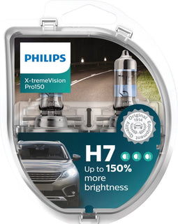 Philips H7 - Reservelampen - X-tremeVision Pro 150% helderder licht - Zilver (2 stuks)