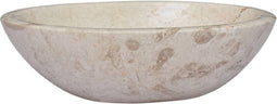 vidaXL - Gootsteen - 53x40x15 - cm - marmer - crèmekleurig