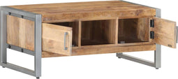 vidaXL - Salontafel - 95x50x40 - cm - ruw - mangohout