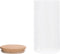 vidaXL - Opbergpotten - met - bamboe - deksels - 4 - st - 1200 - ml - glas