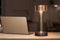 Buccan Dumbbell - Tafellamp - 3 lichtstanden en touchbediening - Rosegoud en zilver