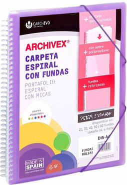 Organiser Map Carchivo Archivex-Star Paars A4 Spiraal
