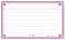 Oxford Flash 2.0 - Flashcards - Gelijnd - A7 - Fuchsia rand - 80 stuks