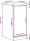 vidaXL - Garagekast - 40x51x85 - cm - massief - grenenhout - betongrijs