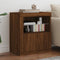 vidaXL - Dressoir - met - LED-verlichting - 60,5x37x67 - cm - bruin - eikenkleur