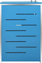 vidaXL - Containerberging - dubbel - 138x77,5x112,5 - cm - roestvrij - staal