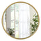 Woltu Ronde Wandspiegel met Gouden Frame 40 cm - Modern en Decoratief voor Badkamer, Slaapkamer en