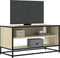 vidaXL - Tv-meubel - 91x40x46 - cm - bewerkt - hout - metaal - sonoma - eikenkleurig