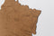 MiMi Innovations® Luxe Houten Landkaart - Muurdecoratie – France - 85x70 cm/33.5x27.6 inch - Bruin