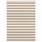 vidaXL - Zebra - Blind - 155x200 - cm - stofbreedte - 150,9 - cm - polyester - zandbruin