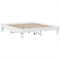vidaXL - Bedframe - zonder - matras - massief - grenenhout - wit - 180x200 - cm