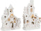 Kerstversiering DKD Home Decor Huis Besneeuwd Magnesium (38 x 21 x 45 cm) (2 Stuks)