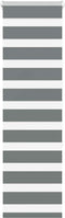 vidaXL - Zebra - rolgordijn - 45x150 - cm - stofbreedte - 40,9 - cm - donkergrijs