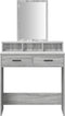 vidaXL - Grijze - Sonoma - Kaptafel - met - Lades - - - 79x41x140 - cm