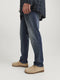 JACK&JONES PLUS SIZE - Jeans - Soepel zittend licht afgewassen - Donker blauw