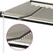 vidaXL - Luifel - automatisch - met - LED - en - windsensor - 400x350 - cm - crèmekleur