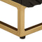 vidaXL - Tv-meubel - 110x30x40 - cm - massief - mangohout - en - ijzer - zwart