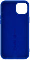 Celly Cromo Siliconen hoesje - Geschikt voor Apple iPhone 15 Plus - TPU Back Cover - Microfiber - Blauw