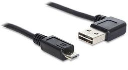 Delock 2m USB 2.0 A - micro-B - Easy-USB connector - Zwart