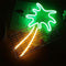 Retro Neon Verlichting – Palmboom – Groen/Geel