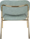 ANLI STYLE LOUNGE CHAIR JOLIEN GOLD/LIGHT GREEN